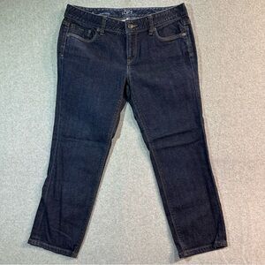 Ann Taylor Loft Modern Crop Jeans Blue Denim size 29/8